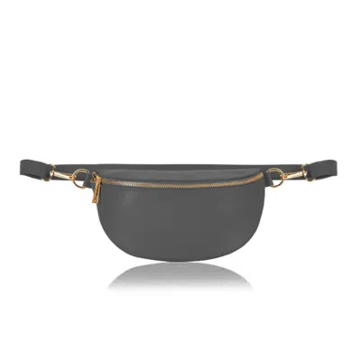 Betsy & Floss Women's Zadar Crossbody And Waist Bag In Dark Grey In Gray