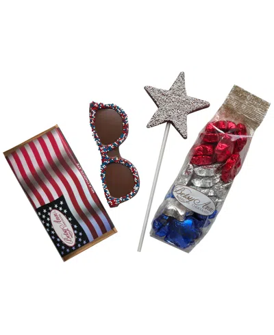 Betsy Ann Chocolates 4-pc. American Fourth Of July Chocolate Bundle In Transparent
