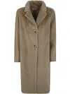 Betta Corradi 2 Bottons Coat In Beige