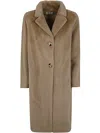 Betta Corradi 2 Bottons Coat In Brown