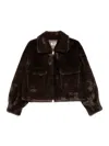 Betta Corradi Front-pockets Faux-fur Jacket In Black