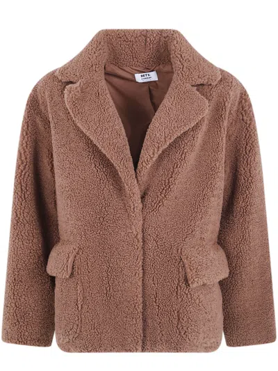 Betta Corradi Coat Single Breasted "yogi" In Brown