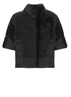Betta Corradi Syntetic Fur Cape In Black