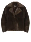 Betta Corradi Synth Fur Coat In Brown