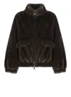 Betta Corradi Faux Fur Coat In Brown