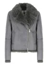 Betta Corradi Synthetic Fur Coat In Grey
