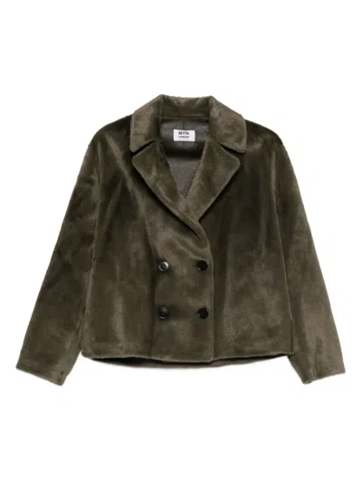 Betta Corradi Double-breasted Jacket In Green