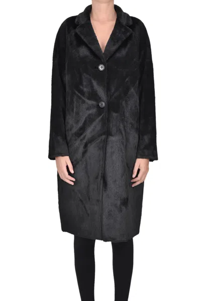 Betta Corradi Eco-fur Coat In Black