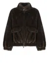 Betta Corradi Faux Fur Coat In Brown