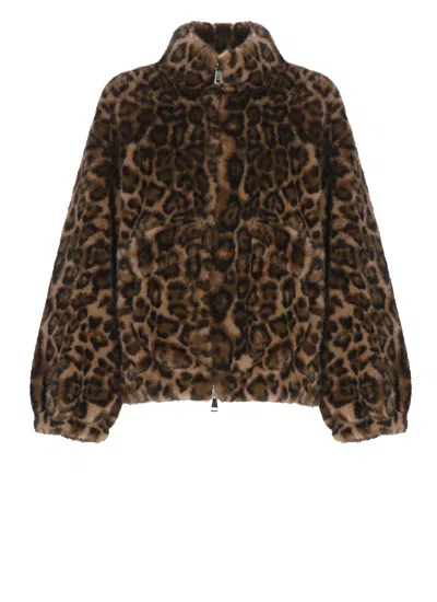 Betta Corradi Faux Fur Coat In Brown