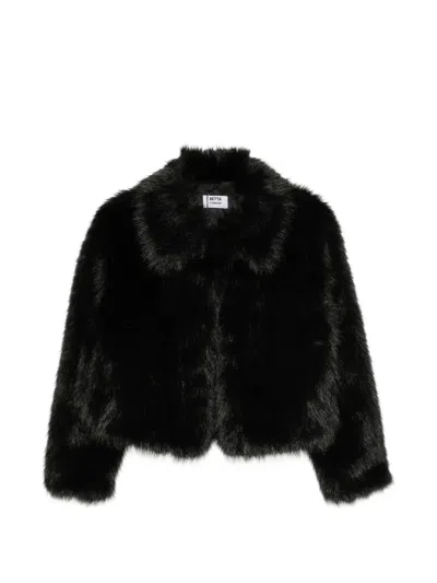 Betta Corradi Faux-fur Jacket In Black