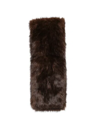 Betta Corradi Faux-fur Scarf In Brown