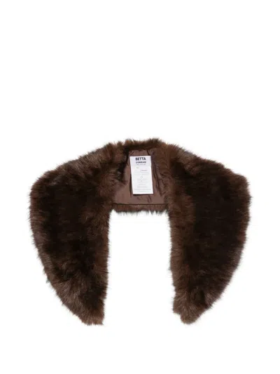 Betta Corradi Faux-fur Scarf In Brown