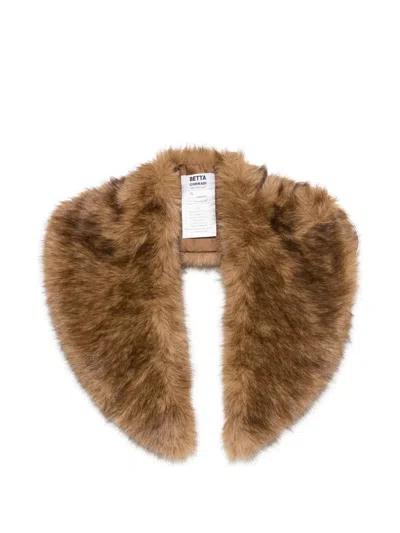 Betta Corradi Faux-fur Scarf In Brown