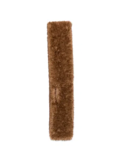 Betta Corradi Faux-fur Scarf In Brown