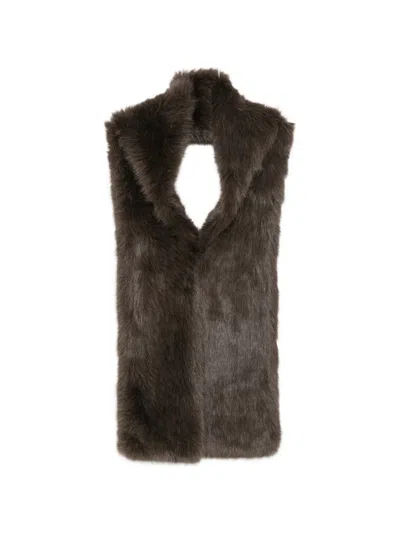 Betta Corradi Faux-fur Scarf In Brown