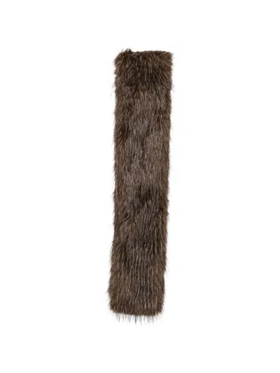 Betta Corradi Faux-fur Scarf In Brown