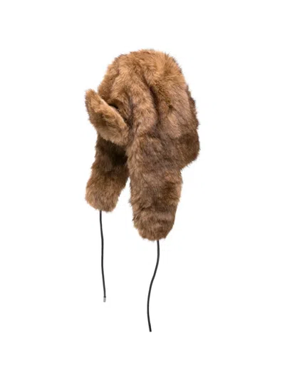 Betta Corradi Faux-fur Trapper Hat In Brown