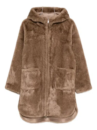 BETTA CORRADI HOODED OVERSIZED JACKET