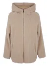 Betta Corradi Hooded Pocket Jacket In Brown