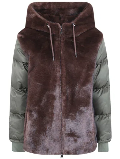 Betta Corradi Jacket Hooded "dudu" In Green