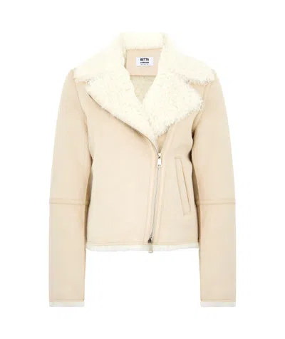 Betta Corradi Long-sleeved Casual Jacket In Nude