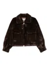 Betta Corradi Front-pockets Faux-fur Jacket In Black