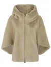 Betta Corradi Reversible Full Zip Cap In Nude & Neutrals