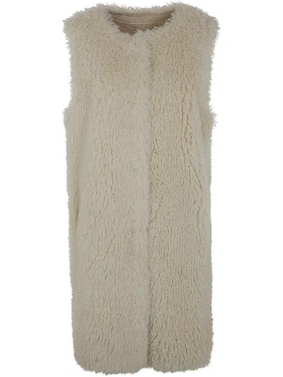 Betta Corradi Reversible Long Waistcoat In White