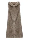 Betta Corradi Syntetic Fur Vest In Brown