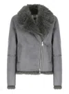 Betta Corradi Synthetic Fur Coat In Grey