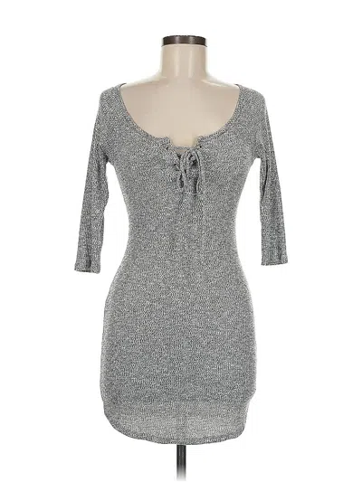 Pre-owned Better Be Casual Dress In Gray