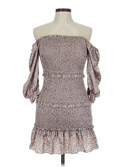 Pre-owned Better Be Cocktail Dress In Brown