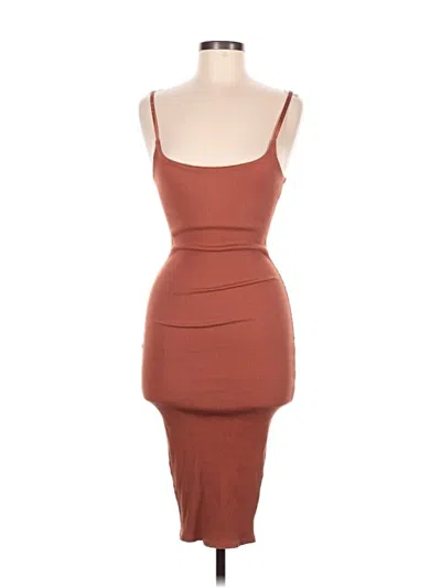 Pre-owned Better Be Cocktail Dress In Brown