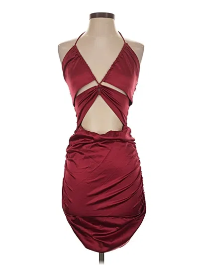 Pre-owned Better Be Cocktail Dress In Burgundy