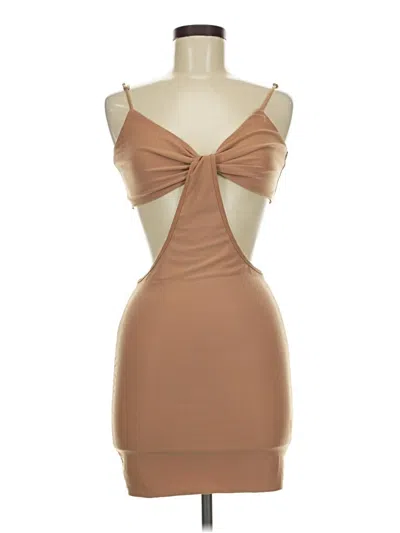 Pre-owned Better Be Cocktail Dress In Tan