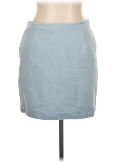 Pre-owned Better Be Denim Skirt In Blue