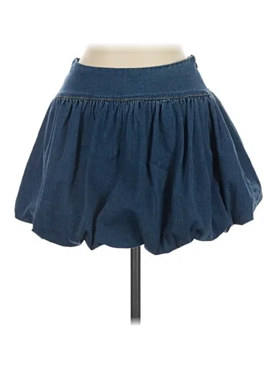 Pre-owned Better Be Denim Skirt In Blue
