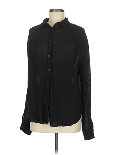 Pre-owned Better Be Long Sleeve Blouse In Black