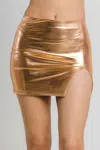Better Be Mvp Moment Mini Skirt In Metallic Gold In Multi