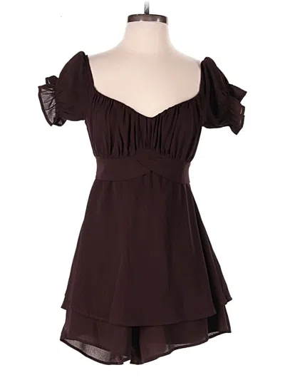 Pre-owned Better Be Romper In Brown