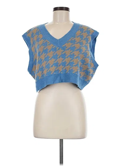 Pre-owned Better Be Sleeveless T-shirt In Blue