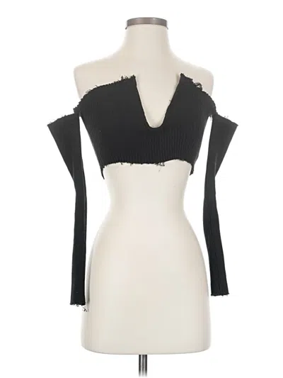 Pre-owned Better Be Tank Top Black Strapless Neckline Tops