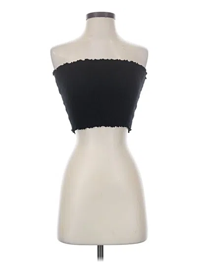 Pre-owned Better Be Tube Top Black Strapless Neckline Tops