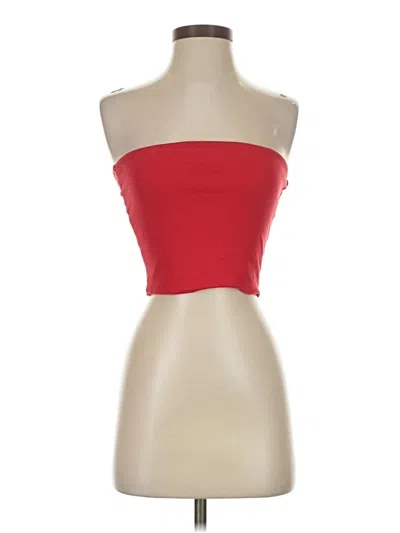 Pre-owned Better Be Tube Top Red Strapless Neckline Tops