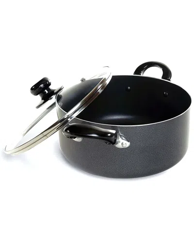 Better Chef 10-quart Heavy-gauge Aluminum Dutch Oven With Glass Lid In Grey
