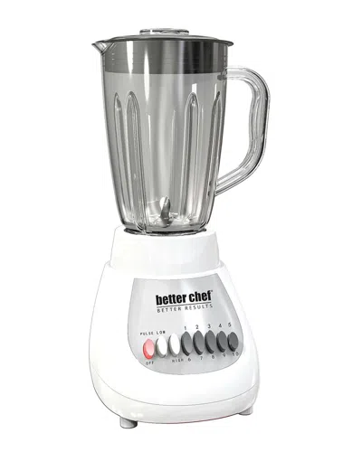 Better Chef 10-speed 350-watt Glass Jar Blender In White