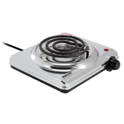 Better Chef 1000 Watt Single Electric Countertop Rang In Silver