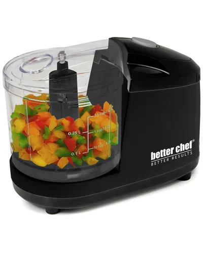 Better Chef 1.5 Cup Safety Lock Compact Chopper In Black
