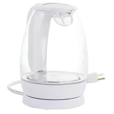 Better Chef 1.7 Liter Glass 360 Degree Cordless Led Electric Kettle In White